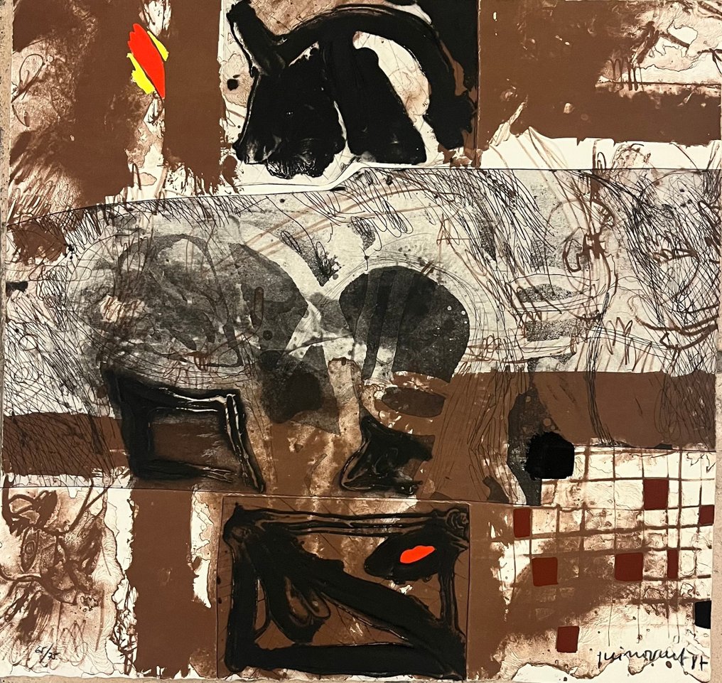 Josep Guinovart (1927-2007) - Los mulatos estiraban gomas ansiosos #1.0