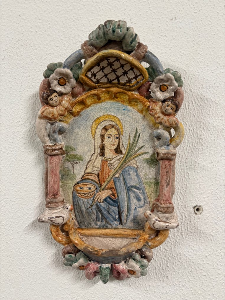 Holy water font - 1950-1960 - Santa Lucia - 28 cm #1.0