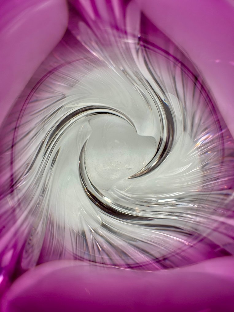 Val Saint Lambert - Vaso - Mulette - ametista - Cristallo #1.0