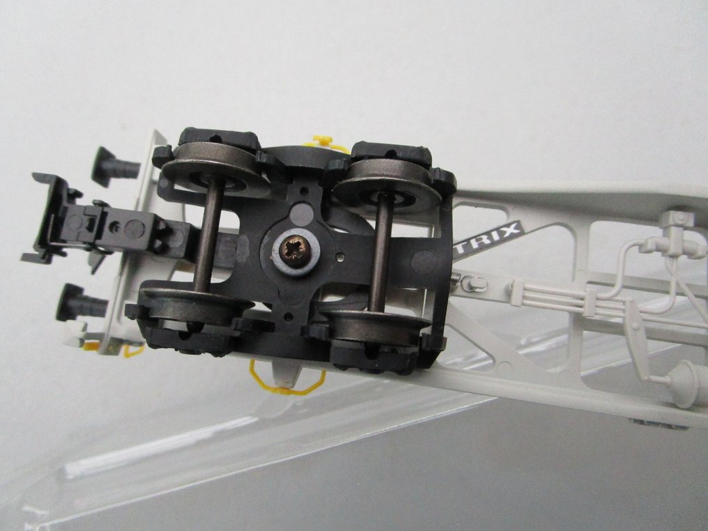 Trix H0 - 24801 - Vagão de carga de modelismo ferroviário (1) - Trix 24801 HO com rodas AC para Mä carro de contêiner duplo com contêiner de 40 pés 'Maersk' e 20 #4.3