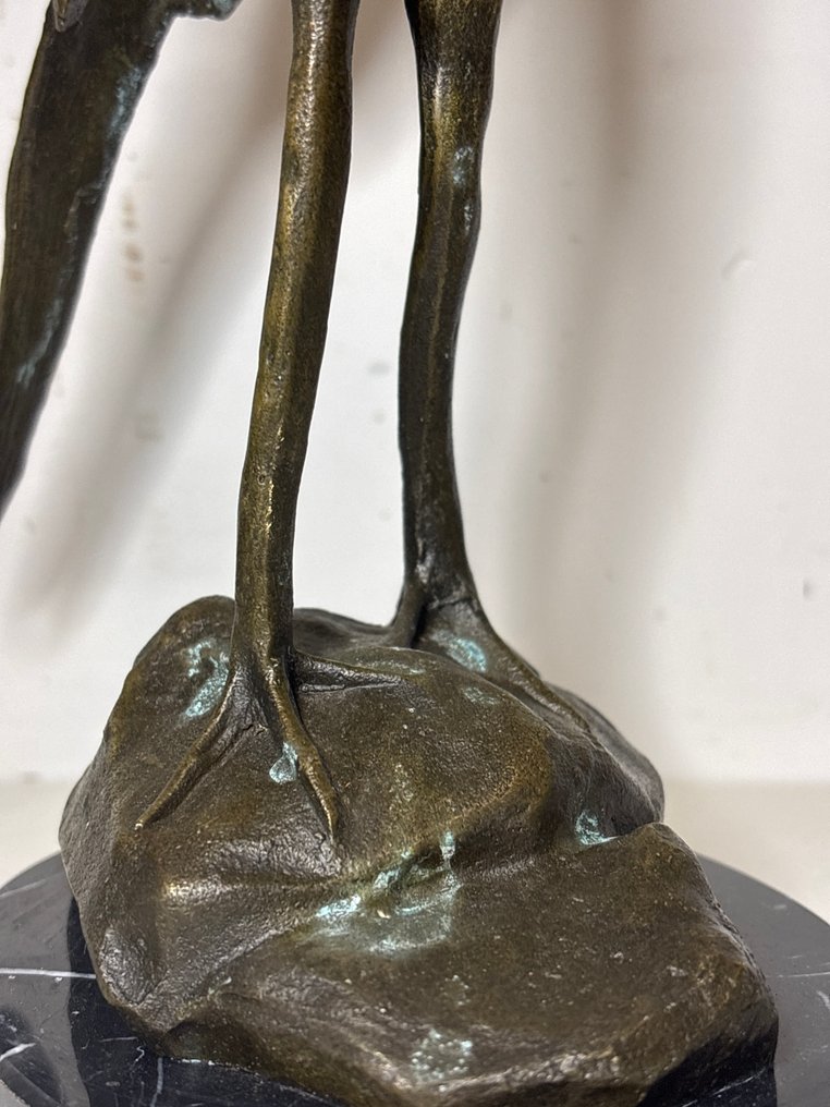 雕刻, Secretarisvogel - Bugatti reproduction - 26.5 cm - 青銅色 #2.1