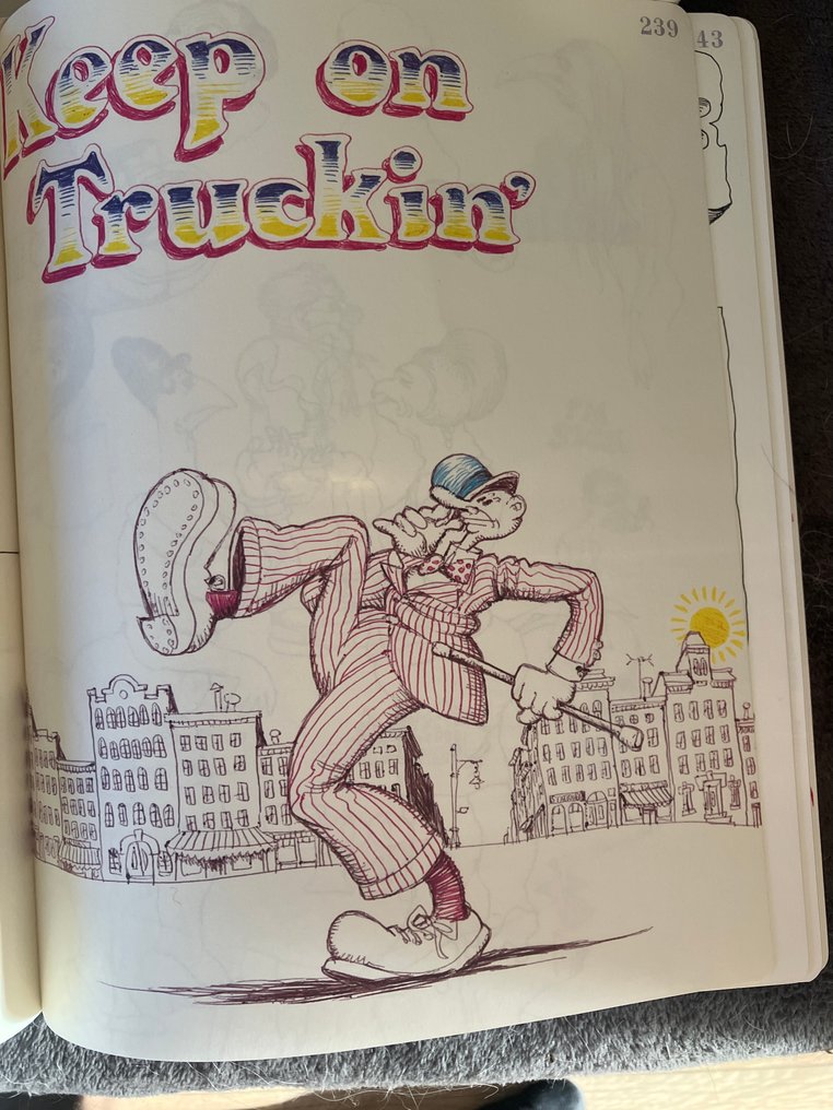 sketchbook - R. Crumb Sketchbook - 5 Luonnoskirja - Rajoitettu ja numeroitu painos - 1966/1987 #3.2
