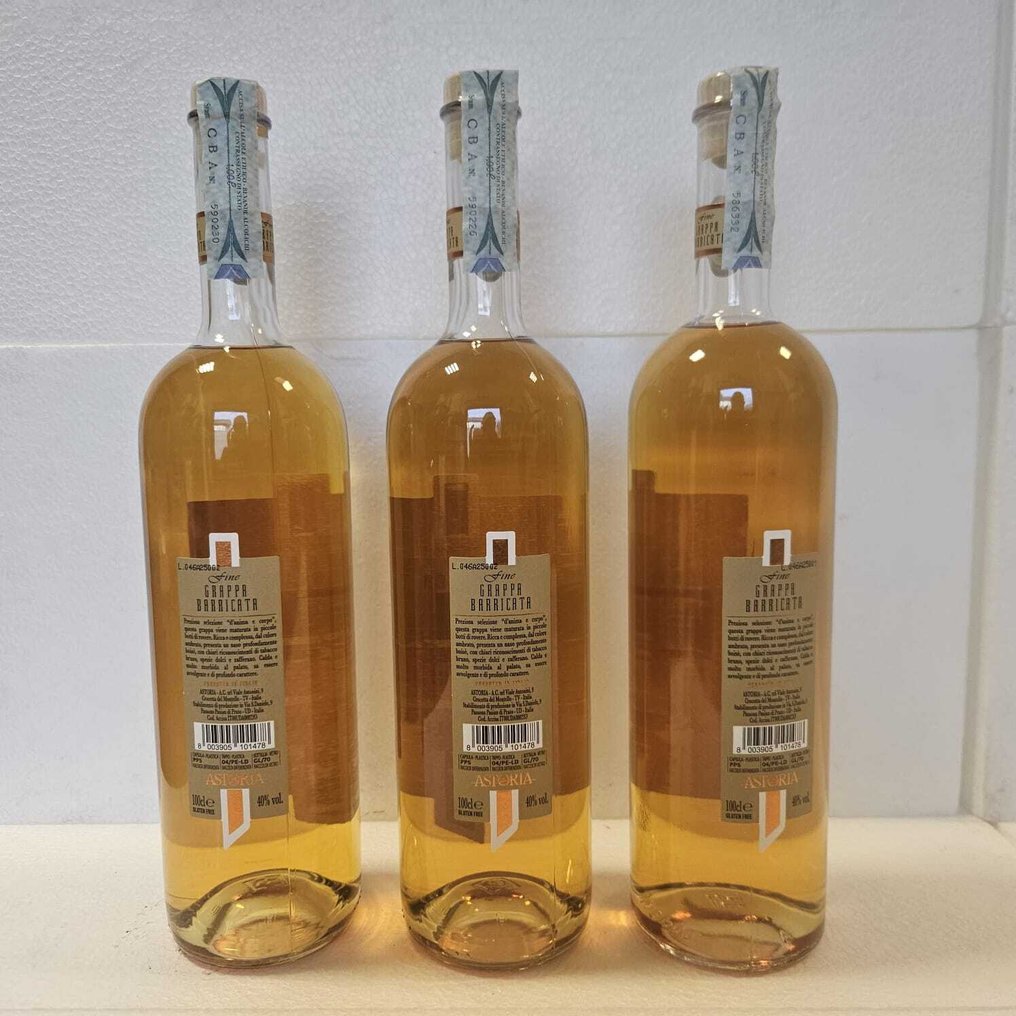 Astoria - Fine Grappa Barriccata - 1.0 Litre - 3 μπουκαλιών #4.3