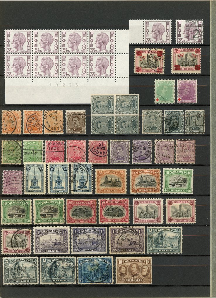 Belgium - Belgium, a set of new/canceled items with semi-modern values, 'Caritas', 'Leopold', blocks, ... #1.0