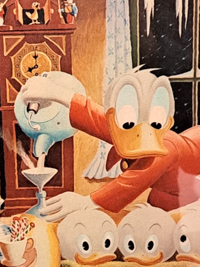 Donald Duck In Blizzard Tonight - 1 Signed lithograph in original - Limited and numbered edition #1.0