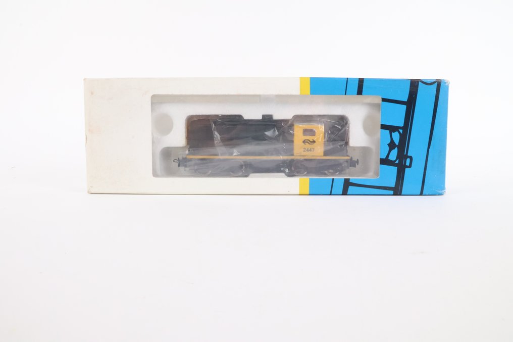 Holland Rail H0 - 柴油火車 (1) - 2447 黄色灰色（无围栏） - NS #1.0