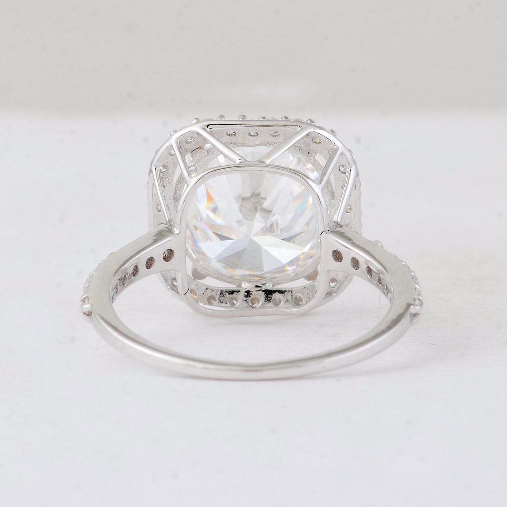 No reserve price - Ring - 14 kt. White gold - 5.35ct. tw. Diamond (Lab-grown) - Diamond #3.2