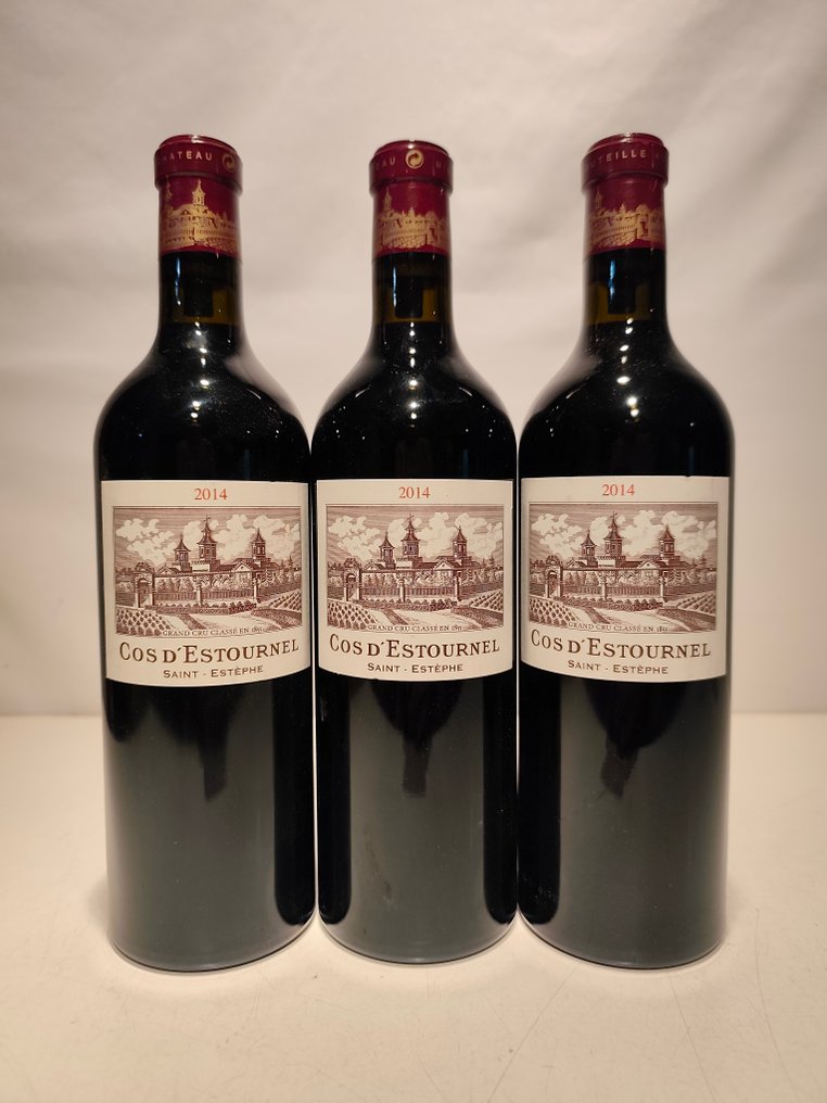 2014 Ch�e2teau Cos d'Estournel - Saint-Est�e8phe Grand Cru Class�e9 - 3 Bottles (0.75L) #1.0
