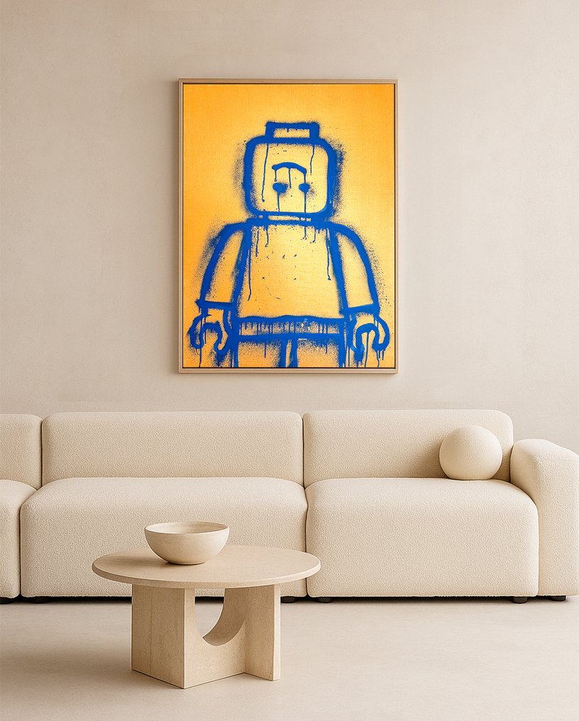 Sven Pels - "Pop Figure Gold" - Graffiti Pop Art Figure #3.2