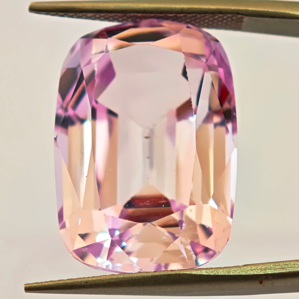 Senza Prezzo di Riserva Kunzite - 24.82 ct - Antwerp Laboratory for Gemstone Testing (ALGT) - Kunzite rosa #1.0