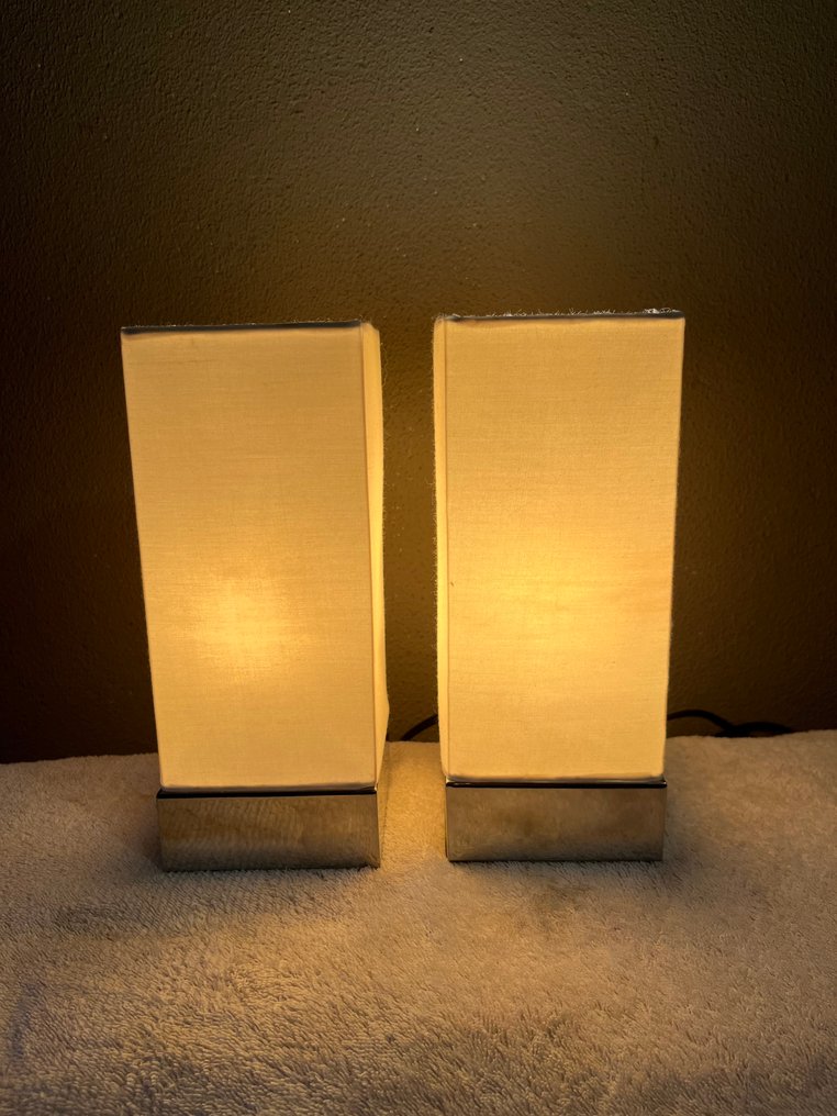 Jan des Bouvrie - 台灯 (2) - 纺织品, 金属 - Jan Des Bouvrie 灯具 #3.2