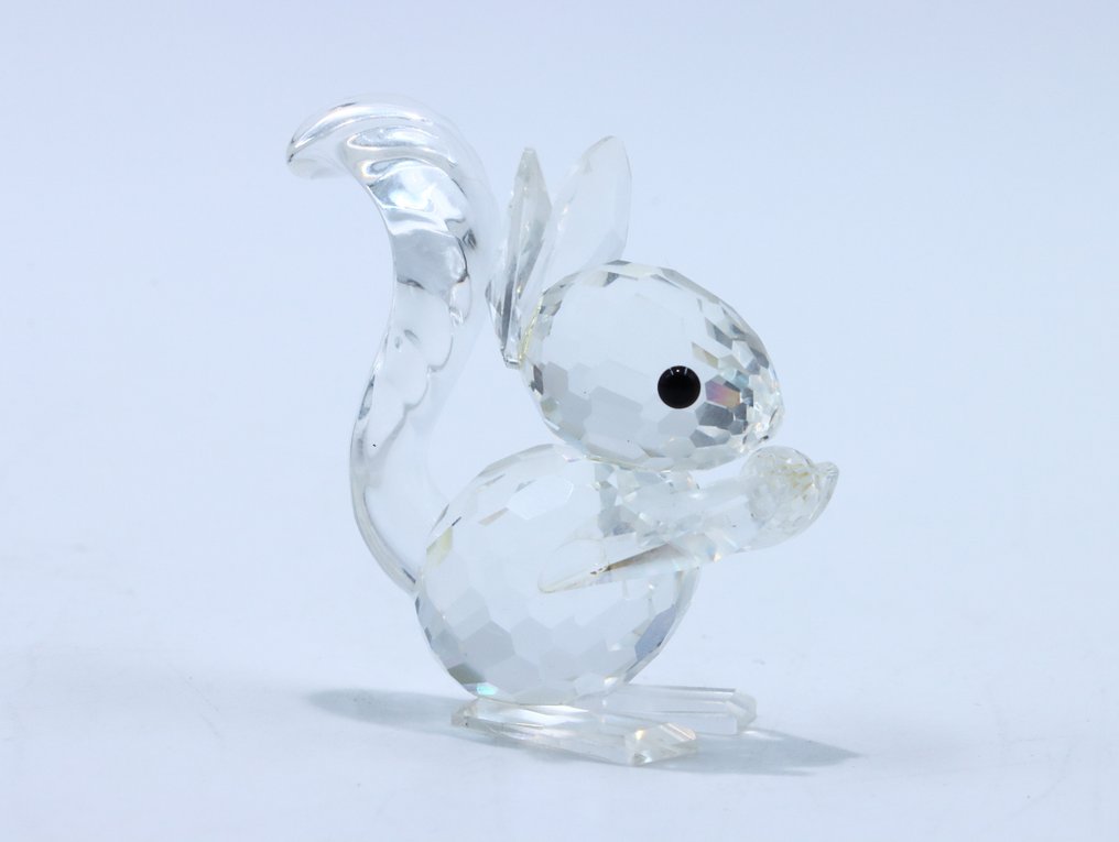 Figure - Swarovski - Eekhoorn met Noot (Boxed + certificate) - Crystal #1.0