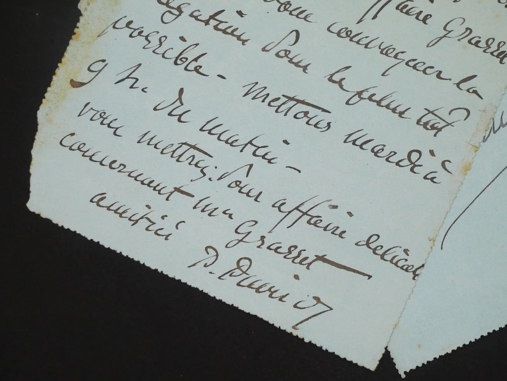 Pierre PUVIS DE CHAVANNES - Lot de deux lettres autographes - 1894 #3.2