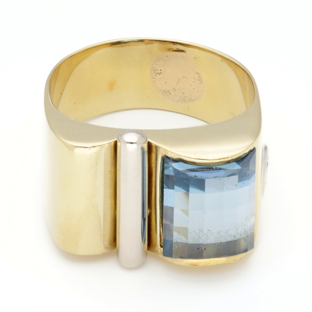 Gyűrű - 18 kt. Sárga arany - Topaas #1.0