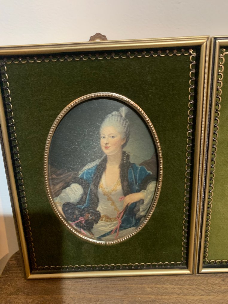 Κορνίζα (2)  - Ξύλο, Μετάξι #2.1