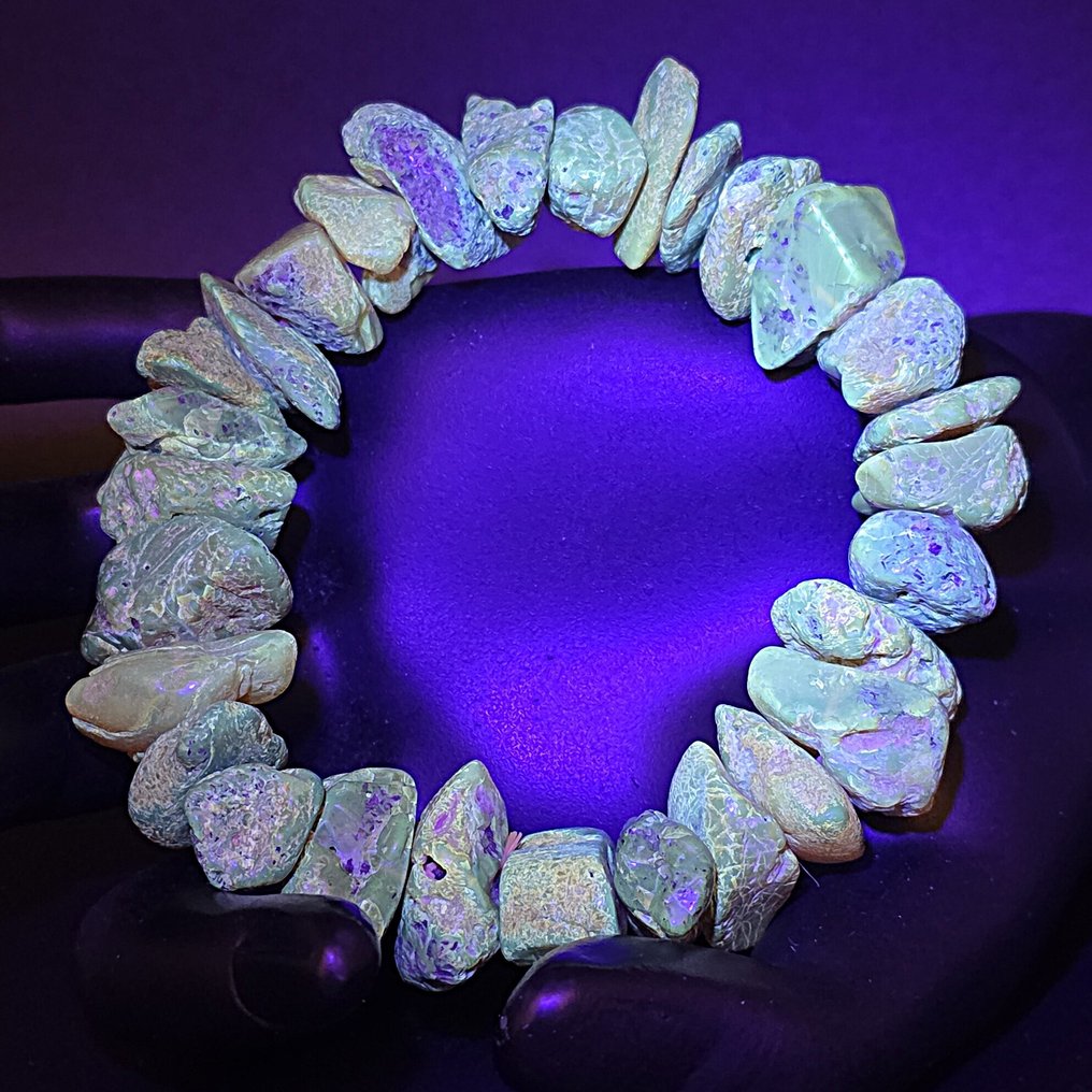 天然波罗的海琥珀手链——未触动的化石段——古老的土色温暖 - 琥珀  (沒有保留價) #3.2