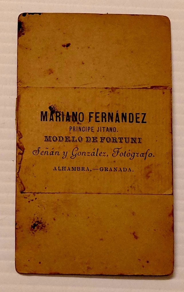 Rafael Señán y Gonzales - Ritratto inedito di Mariano Fernandez "Chorrojumo" principe Jitano #1.0