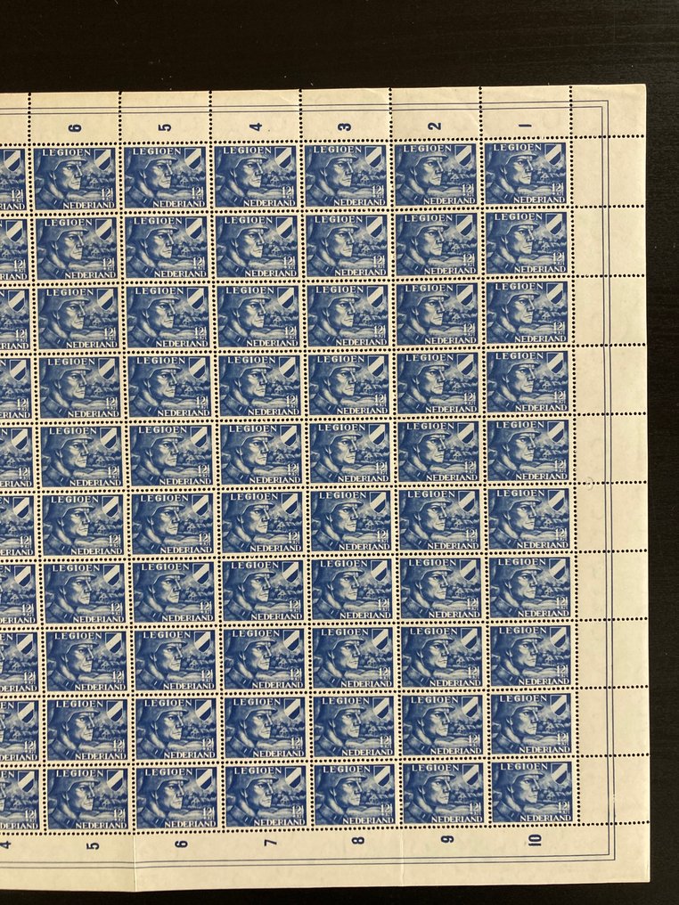 Netherlands 1942 - Legion seal on a complete sheet - NVPH 403 #2.1