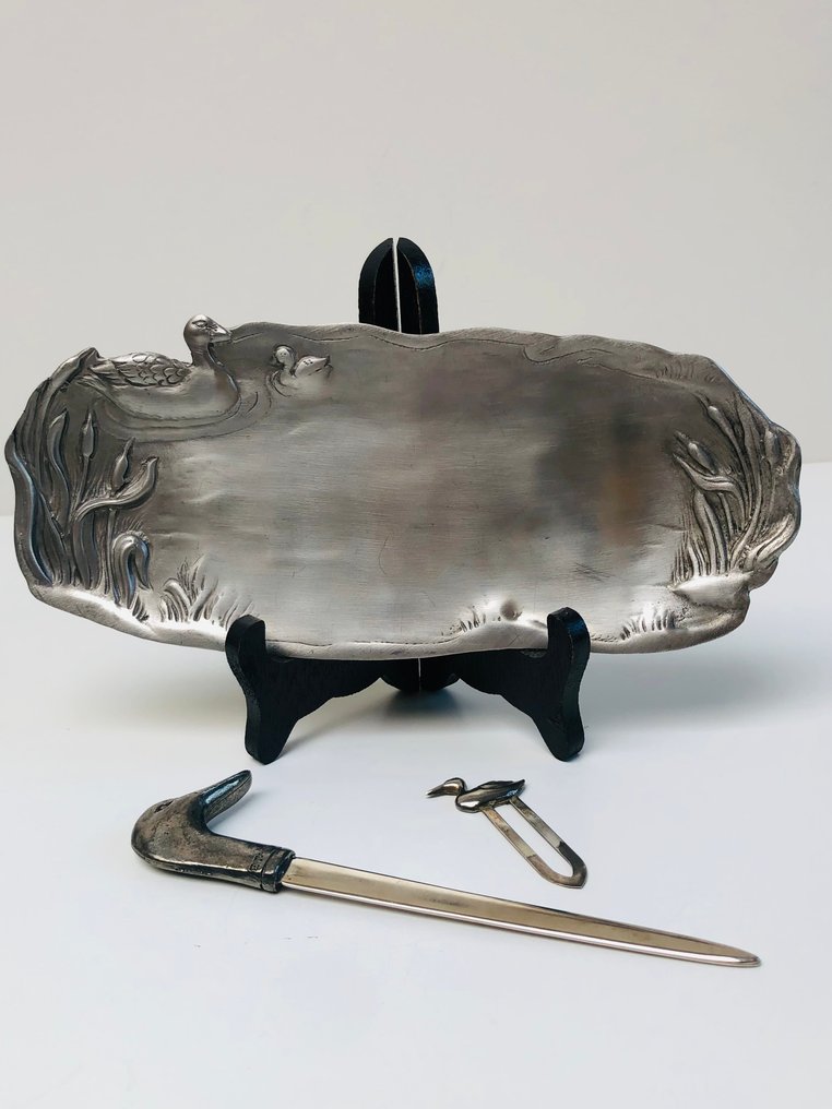 Zestaw biurkowy (3) - Cynołów/blacha, Stal #1.0