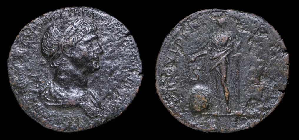 Ρωμαϊκή Αυτοκρατορία. Trajan (AD 98-117). Sestertius PROVIDENTIA (χωρίς τιμή ασφαλείας) #1.0