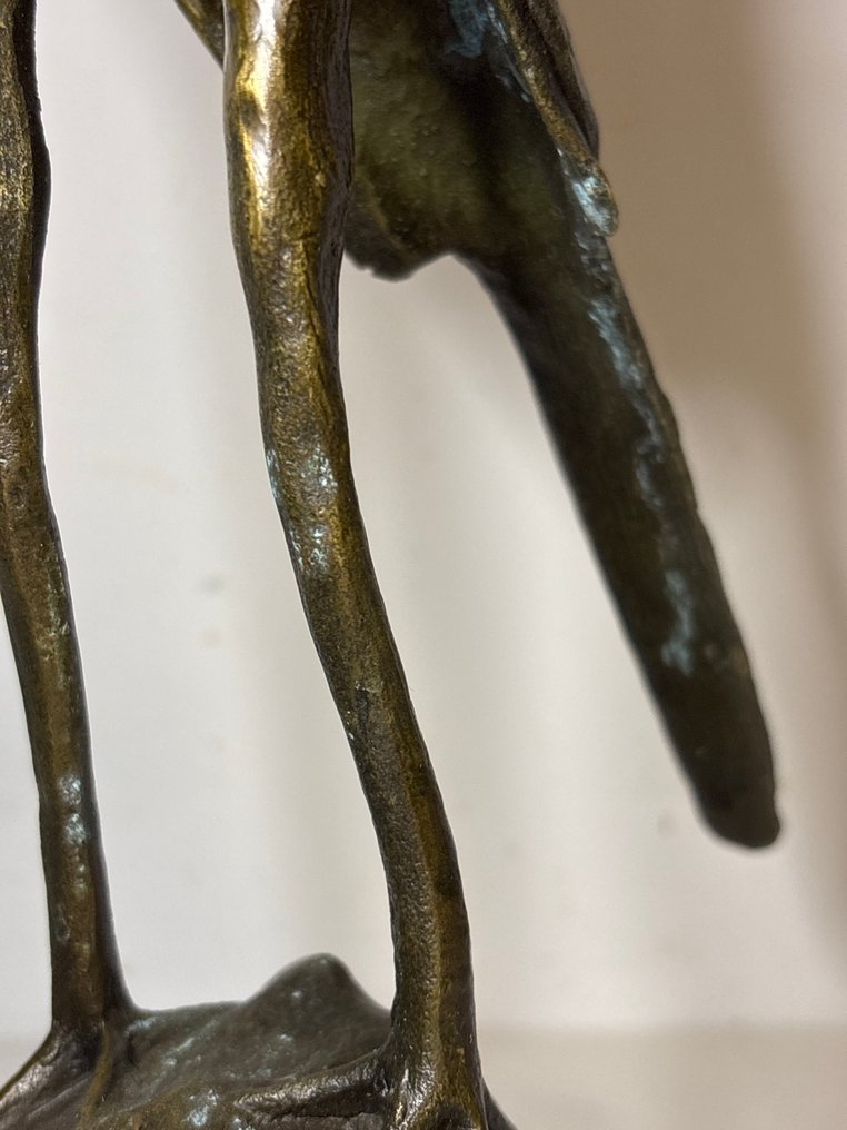 雕刻, Secretarisvogel - Bugatti reproduction - 26.5 cm - 青銅色 #3.2