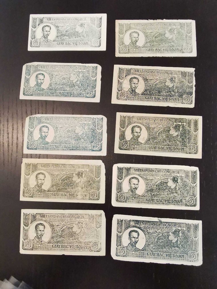 Βιετνάμ. - 10 x 5 Dong ND (1948) - Pick 17a  (χωρίς τιμή ασφαλείας) #1.0