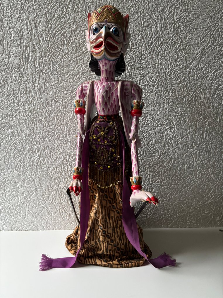 Handmade Balinese wayang puppet of Jatayu - Statue - Wayang golèk - Indonesien (Ingen mindstepris) #1.0