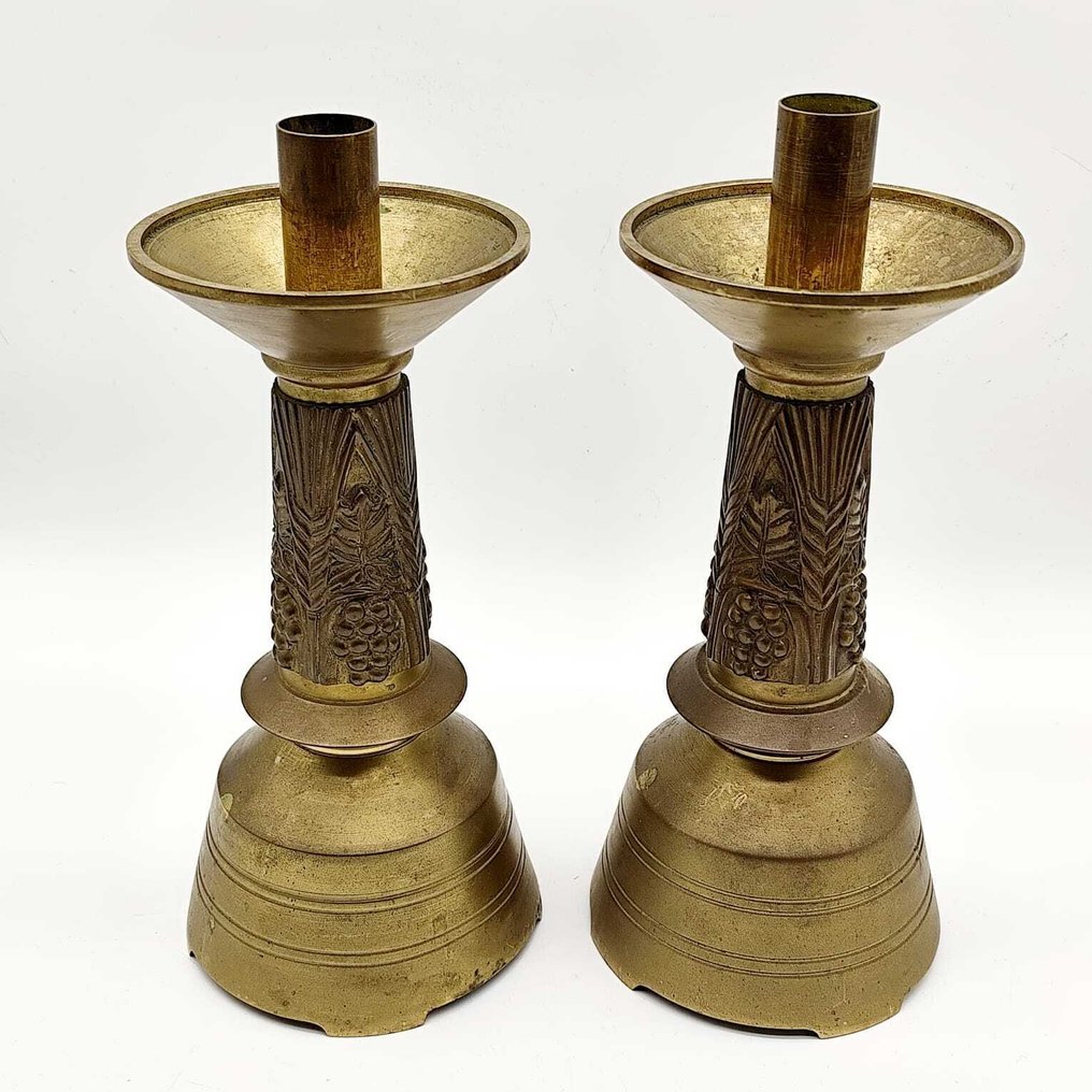 枝状大烛台 (2) - 黄铜色 - 32 厘米 - 3,2 千克 #1.0