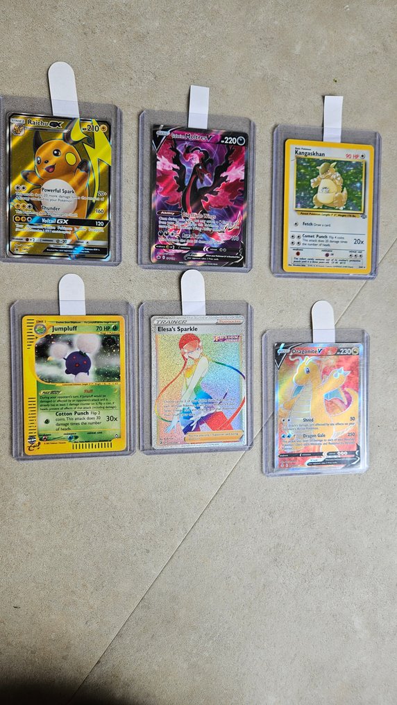 Pokémon - 6 Card - Jumpluff, Kangaskhan, Raichu, Dragonite, Moltres Foil - Various sets #1.0