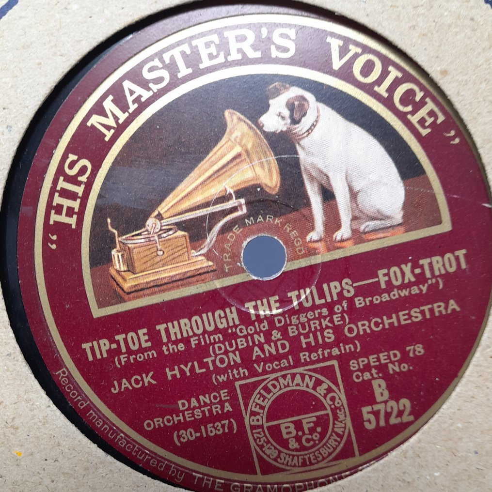 Moonlight Serenade, Summertime, Tip-Toe Through the Tulips - 20 x Vintage Film & Musical - 78 RPM shellac record - 1930 #1.0