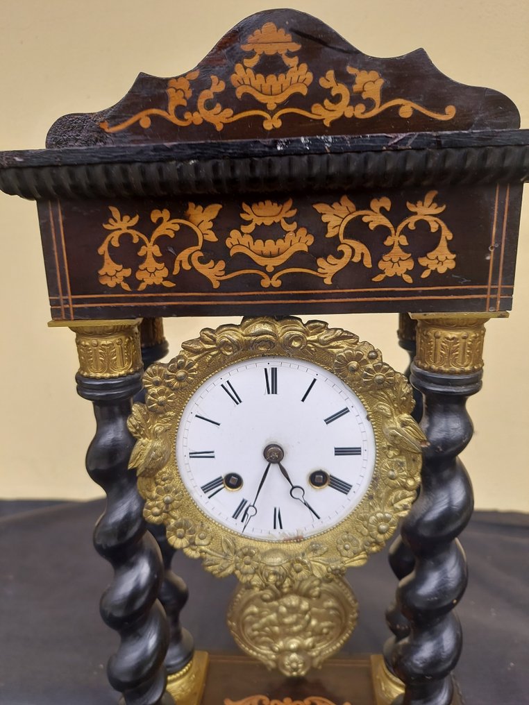 Ρολόι κομό, Ρολόι Portico - Ξύλο, Alloy - 1850-1900 #1.0