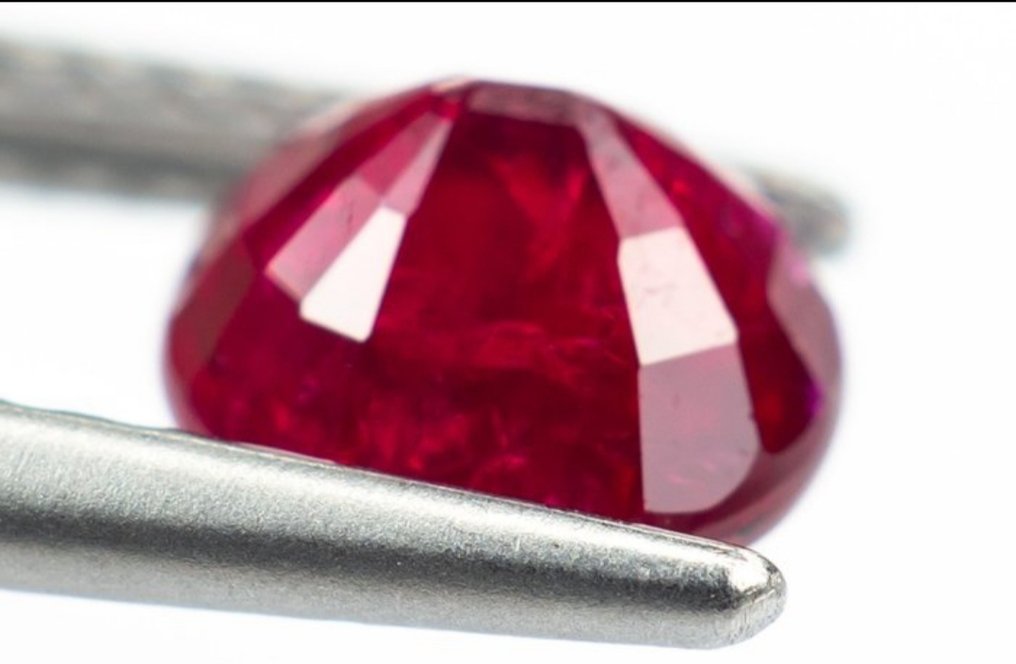Ohne mindestpreis - 1 pcs  Rot Rubin  - 1.24 ct - Lotus Gemology #2.1