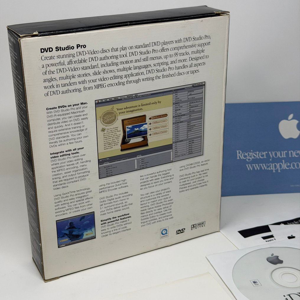 Apple Rare DVD Studio Pro 1.0 - M8161Z/A - Dataprogrammer - I original eske #2.1