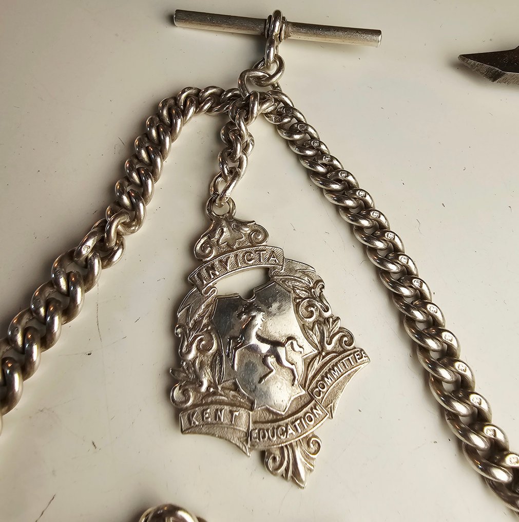 Albert T chain with medal - MB&S #2.1