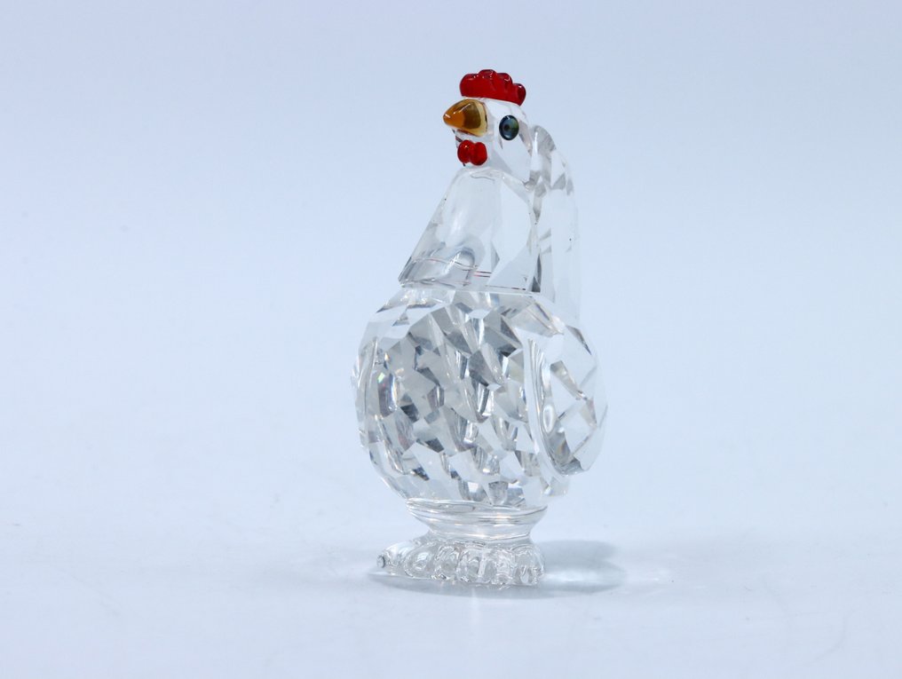 Figure - Swarovski - Hen rode kam (Boxed + certificate) - Crystal #4.3