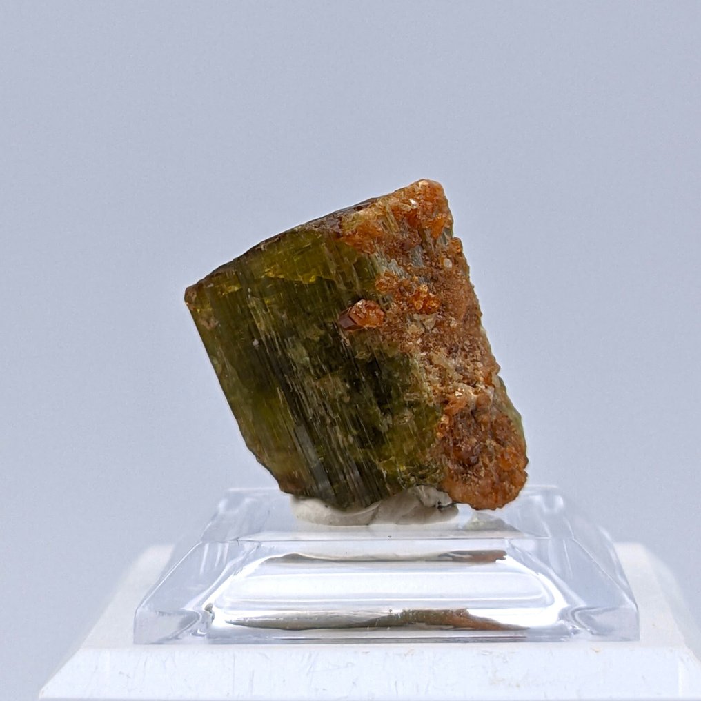 Γρανάτο GROSSULARIA σε VESUVIANITE, Κόκκινο-Πράσινο. Κρύσταλλοι στη μήτρα - Ύψος: 21 mm - Πλάτος: 17 mm- 8 g #1.0