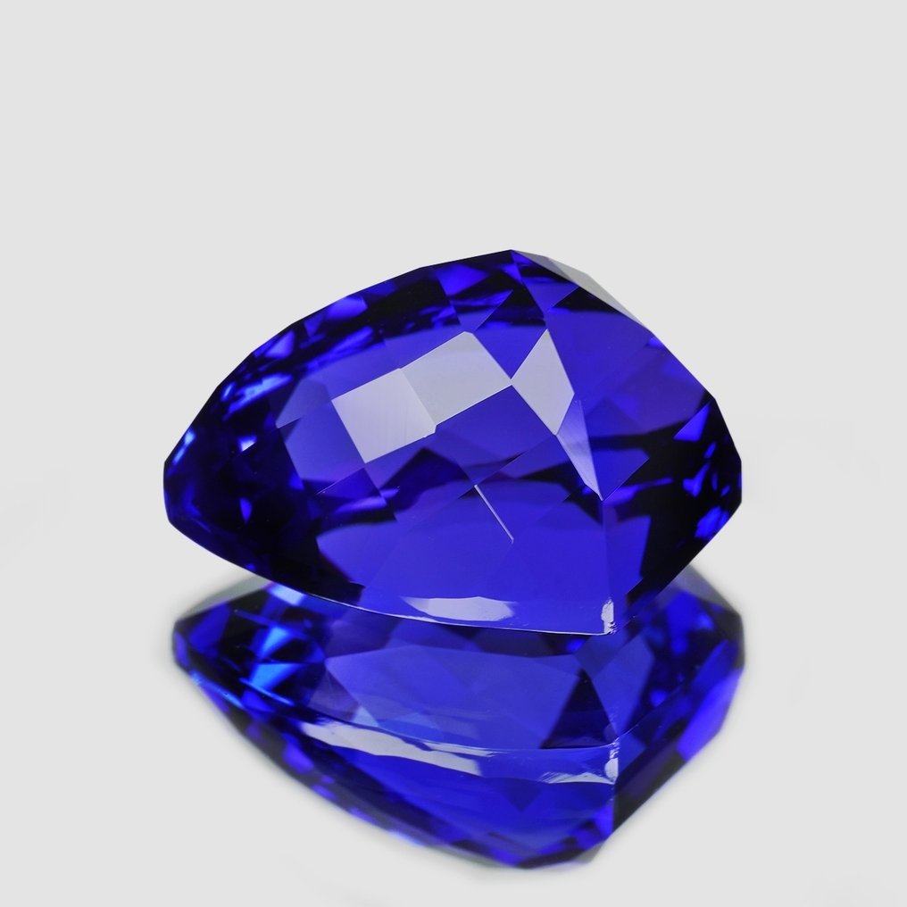 1 pcs  Blå, Fiolett Tanzanitt  - 7.01 ct - Internasjonal forening for fargede edelstener (ICA GemLab) #4.3
