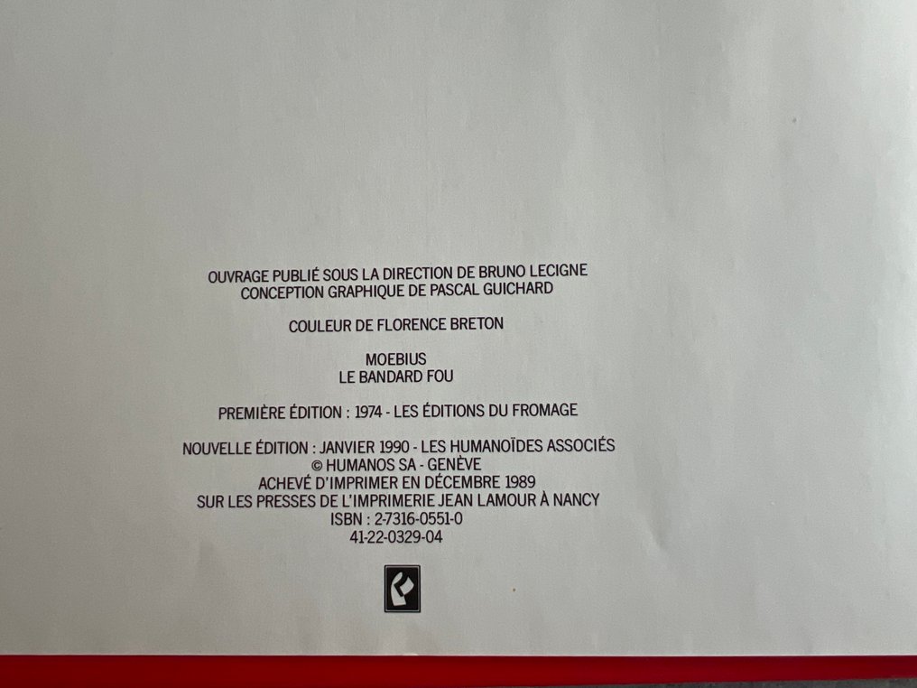 Moebius - Le Bandard fou - Première édition couleur - C - 1 Album - 1990 #1.0