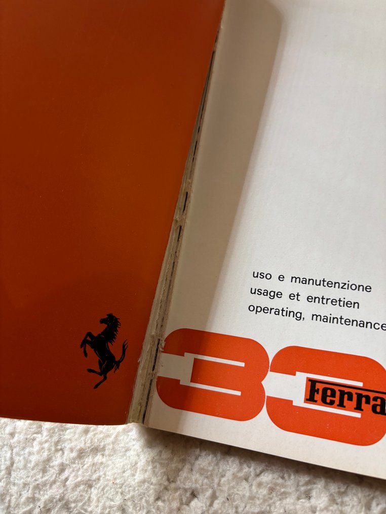 Ferrari 330 GT operating, maintenance and service handbook - 1960 #2.1