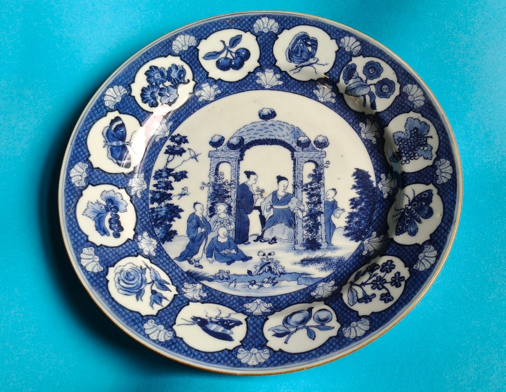 Πιάτο - Πορσελάνη - Ένα κινέζικο μπλε και άσπρο #1.0