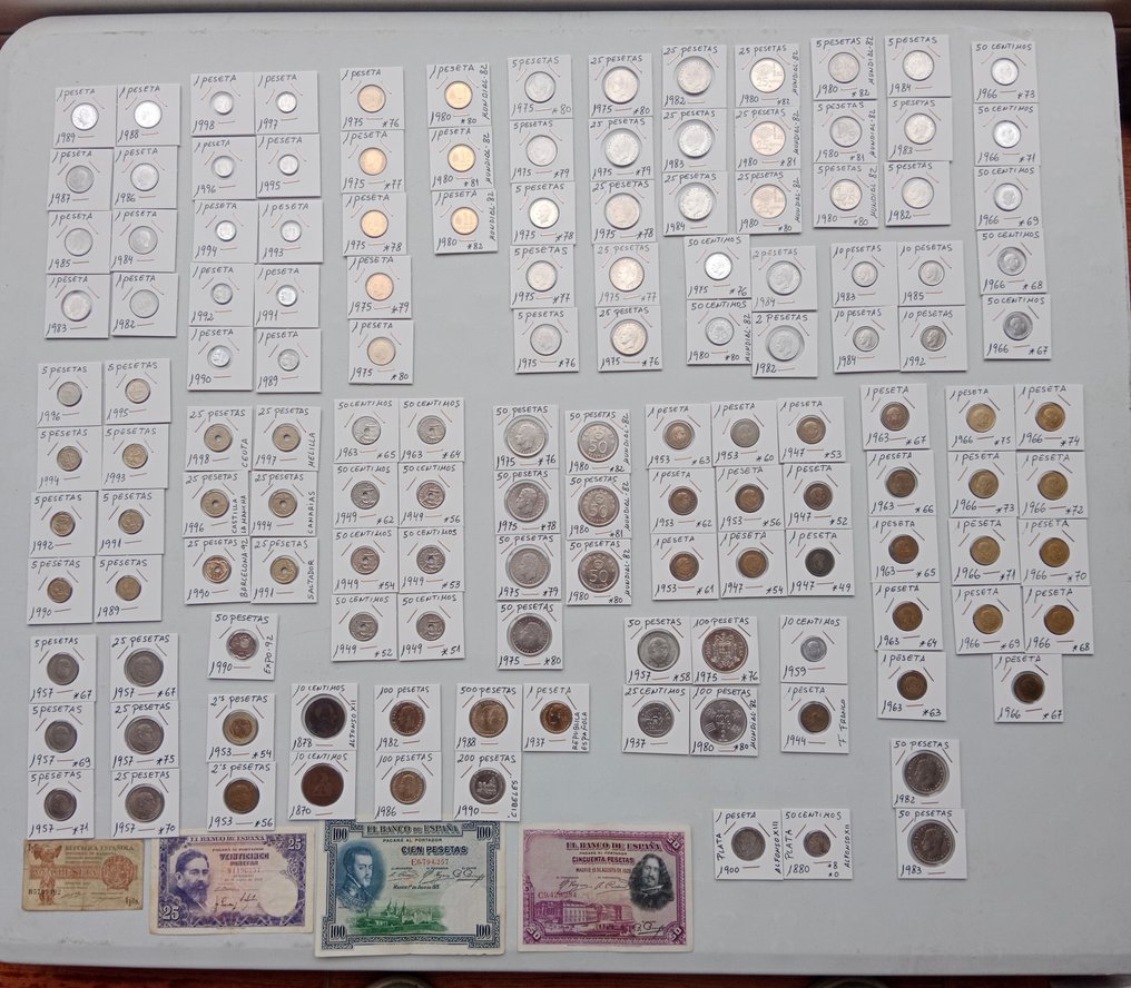 Spain. Peseta 1870-1998 (No reserve price) #1.0