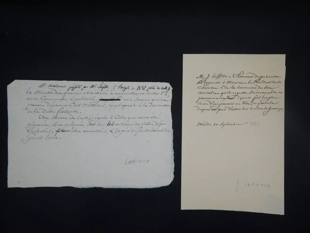 Jacques Laffitte - Une lettre et un amendement - 1831 #1.0