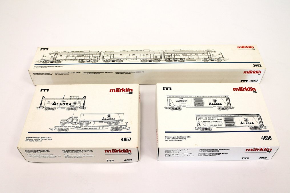 Märklin H0 - 3462/4857/4858 - 柴油火車 (3) - Alaska Railroad #2.1