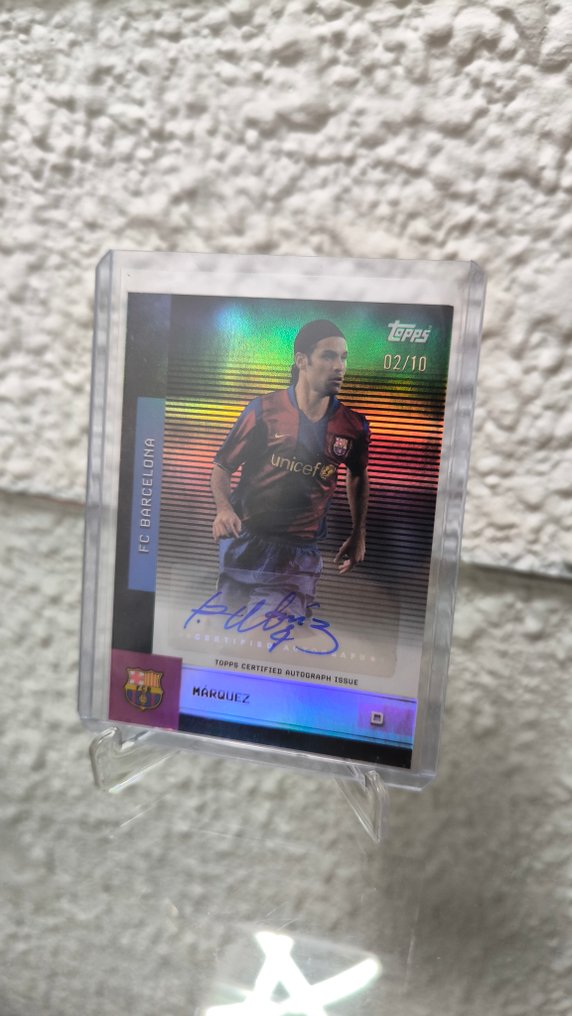 2025/26 Topps FC Barcelona Team Set Rafa Marquez Autograph /10 - 1 Card - Casi impecable (CI) #1.0