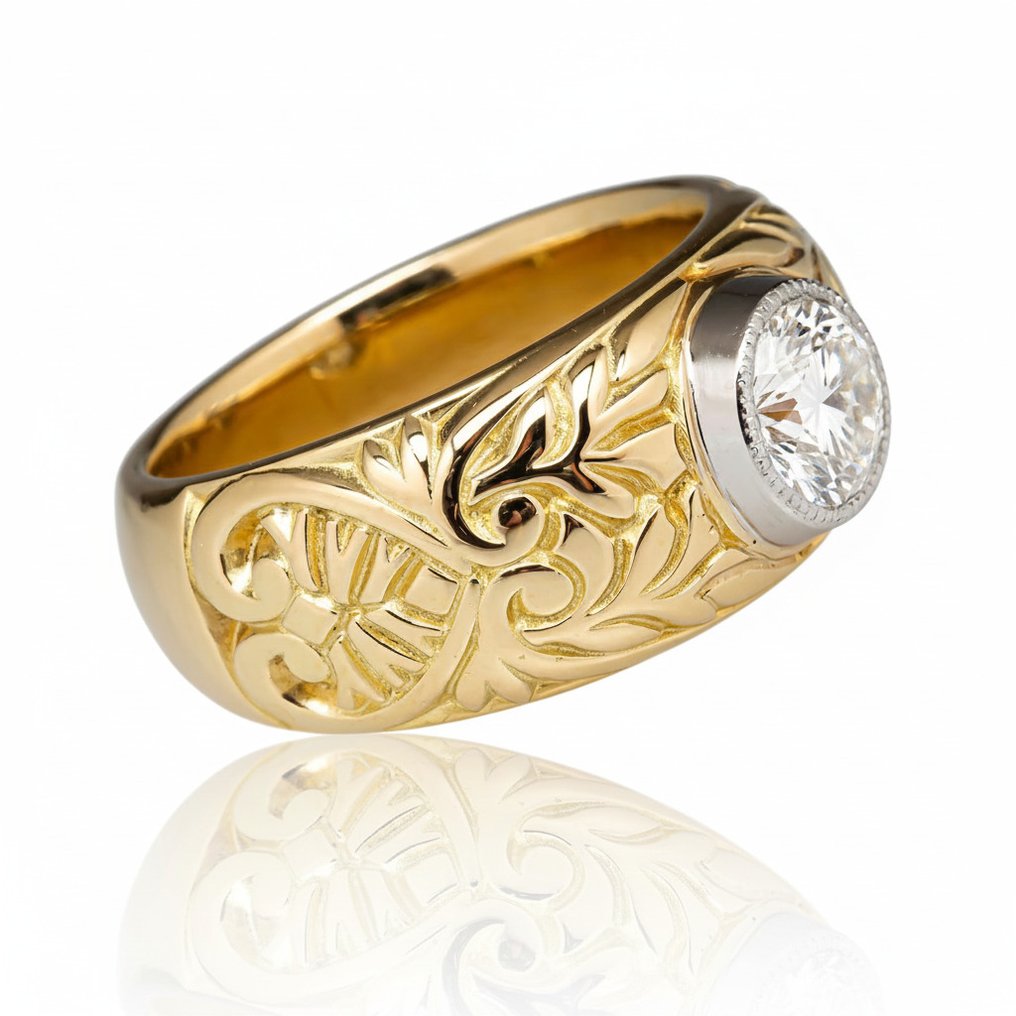 戒指 - 14K包金 黄金, 白金 - 2.50ct. tw. 钻石 (实验室培育) #3.2