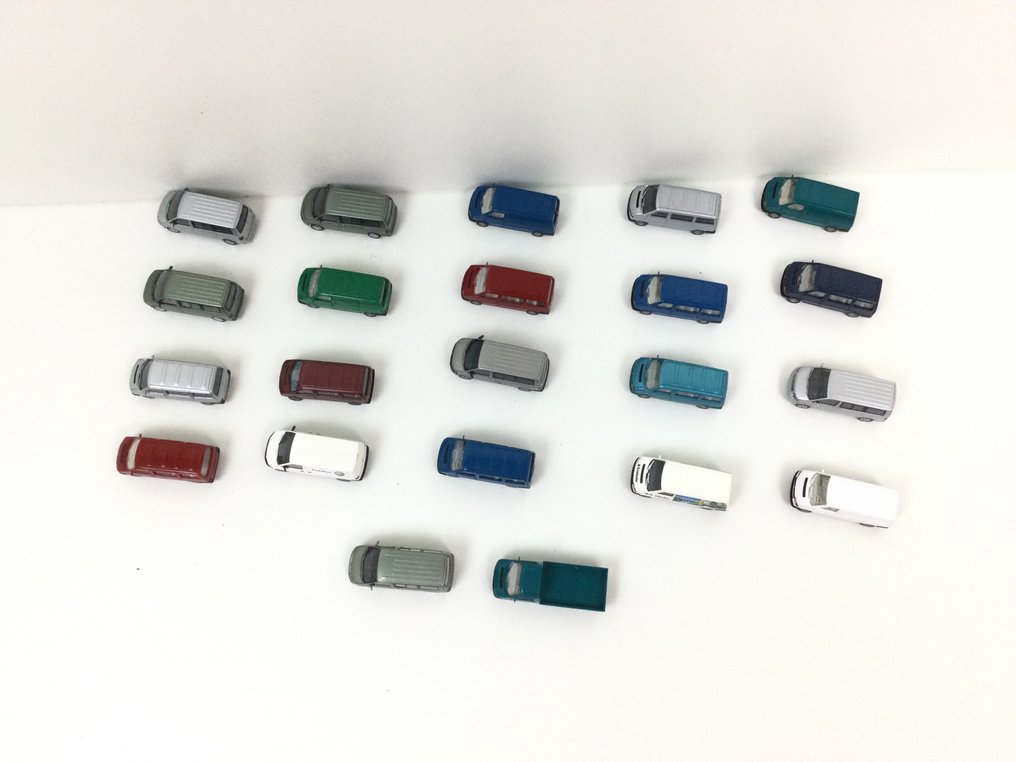 Wiking H0轨 - 模型火车车辆 (22) - 多样且漂亮的大众汽车面包车 #1.0