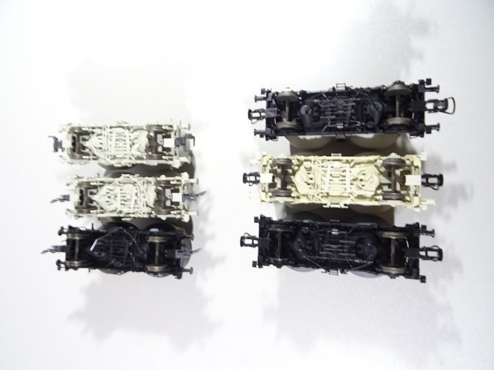 Roco H0 - Godsvagn för modelltåg (6) - 6 x Silowagen - DB #4.3