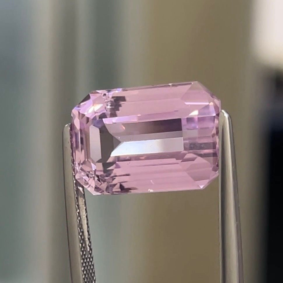 Ingen mindstepris - 1 pcs Lyserød, Violet Kunzit - 17.11 ct - International Colored Gemstone Association (ICA GemLab) - Sjældent! #2.1