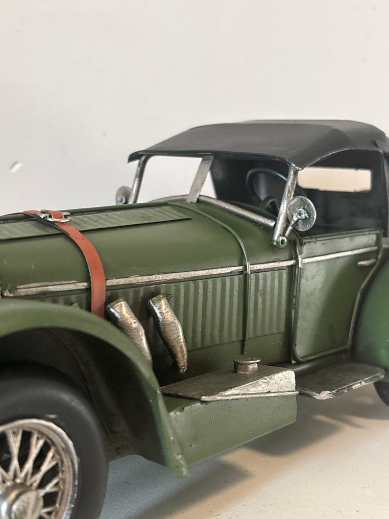 雕塑, Oldtimer raceauto - 12 cm - 金属 #2.1