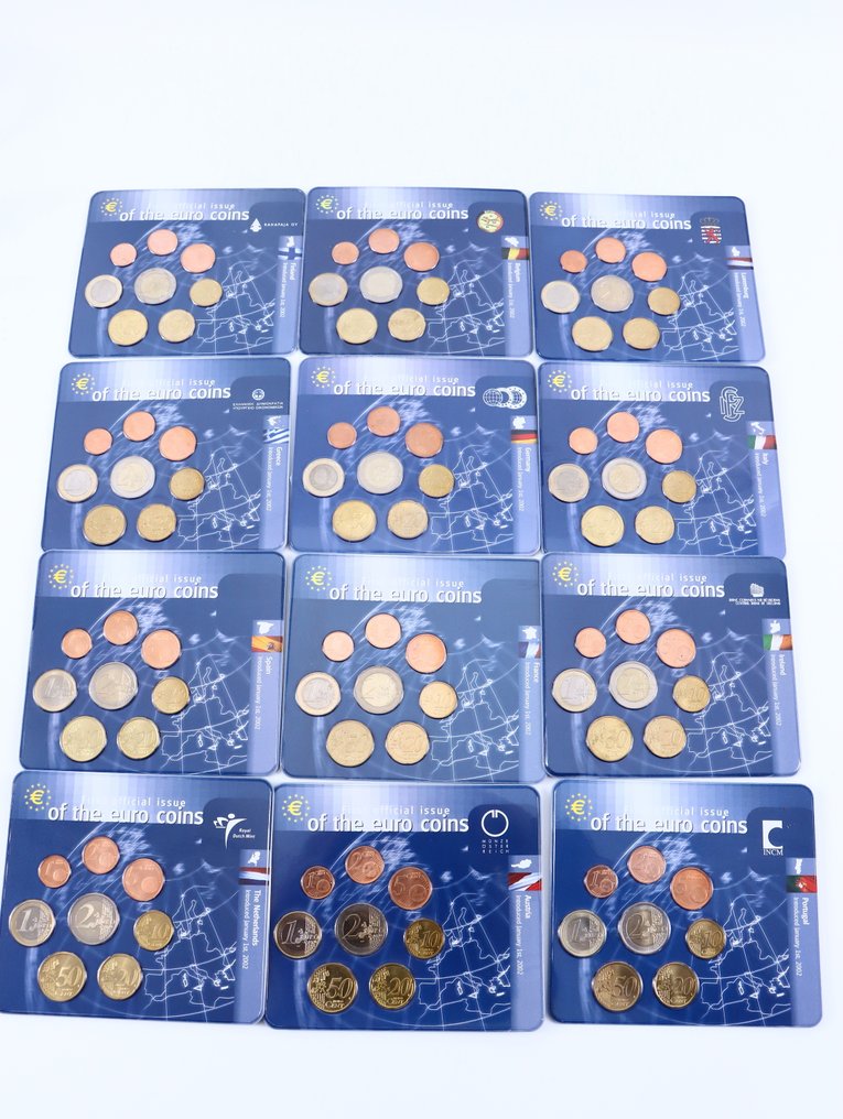 Ευρώπη. Series 1 Cent - 2 Euro 2002 (12 series)  (χωρίς τιμή ασφαλείας) #1.0